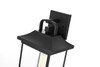 Saul 13 Inch Outdoor Wall Sconce In Black (OD612W13BK)