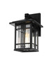 Elegant Furniture and Lighting Harley 10 Inch Outdoor Wall Sconce In Black (OD613W10BK)