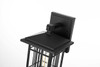 Elegant Furniture and Lighting Harley 10 Inch Outdoor Wall Sconce In Black (OD613W10BK)