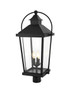 Luz 27 Inch Outdoor Post Light In Black (OD605P27BK)
