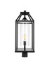 Elegant Furniture and Lighting Zora 26 Inch Outdoor Post Light In Black (OD606P26BK)