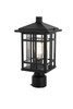 Harley 15 Inch Outdoor Post Light In Black (OD613P14BK)