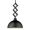 Hawthorn 1 Light Pendant In Matte Black With Matching Shade(s) (3824-M BLK-BLK)