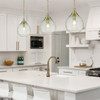 Ariella 1 Light Pendant In Champagne Bronze With Seafoam Glass (1094-S BCB-SHG)