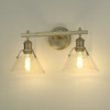 Orwell 2-Light Vanity Light in Brushed Champagne Bronze with Clear Glass (3306-BA2 BCB-CLR)