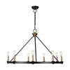 Artcraft Lighting Notting Hill Collection 9-Light Chandelier Black and Brushed Brass (AC11989BB)