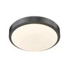 Gabi 10" Flush Mount in Matte Black with Opal Glass (9128-FM10 BLK-OP)