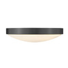 Gabi 13" Flush Mount in Matte Black with Opal Glass (9128-FM13 BLK-OP)