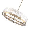 Artcraft Lighting Skye 8 Light Chandelier, Brass with Wispy White Murano Style Glass (AC12178BR)