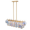 Artcraft Lighting Globo Collection 8-Light Island/Pool Table Iridescent and Brass (AC11998LU)
