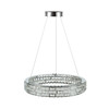 Artcraft Lighting Elegance Integrated LED Chandelier 24", Chrome with Crystal Glassware (AC6921PN)