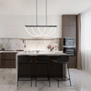 Artcraft Lighting Cascata Collection Island Light Black and Brushed Brass (AC6813BK)