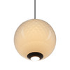 Artcraft Lighting Celeste Integrated LED Pendant 12", White with Diamond Glassware (AC6940WH)