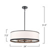 Artcraft Lighting High Street 4 Light Chandelier 24", Black (AC12163BK)