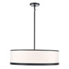 Artcraft Lighting High Street 4 Light Chandelier 24", Black (AC12163BK)