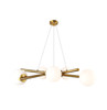 Artcraft Lighting Modena - 6-Light Chandelier - Plated Brushed Brass (AC11976BR)