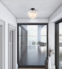 Artcraft Lighting Alessia 4 Light Semi Flush Mount, Black (AC11785BK)
