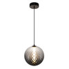 Artcraft Lighting Celeste Integrated LED Pendant 12", Smoke with Diamond Glassware (AC6940SM)
