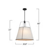 Artcraft Lighting Pullman Collection 4-Light Pendant Black (SC13364BK)
