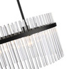 Artcraft Lighting Ava 2 Light Chandelier, Black with Glass Rods (AC12082BK)