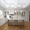 Artcraft Lighting Kate 1 Light Pendant 14", Brushed Brass with Ribbed Glassware (AC12111BR)