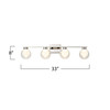 Artcraft Lighting Colton 4 Light Bathroom Vanity, Chrome (AC12194PN)