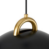 Artcraft Lighting Pantheon - 1-Light Pendant - 19.5" - Black/Rust Brass (AC12001BB)