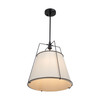 Artcraft Lighting Pullman Collection 3-Light Pendant Black (SC13363BK)
