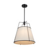 Artcraft Lighting Pullman Collection 3-Light Pendant Black (SC13363BK)