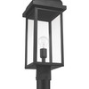 Artcraft Lighting Madrid 1 Light Outdoor Post Light, Black (AC8183BK)