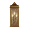 Artcraft Lighting Madrid 3 Light Outdoor Wall Sconce, Weathered Brass (AC8187WB)