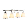 Artcraft Lighting Zoey 4 Light Bathroom Vanity, Polished Nickel (AC12124PN)