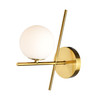 Artcraft Lighting Modena - 1-Light Wall Sconce - Plated Brushed Brass (AC11977BR)