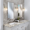 Artcraft Lighting Brooke 1 Light Wall Sconce, Brushed Nickel with Wispy White Glassware (AC12181BN)