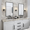 Artcraft Lighting Brooke 1 Light Wall Sconce, Black with Wispy White Glassware (AC12181BK)
