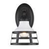 Locklyn 1-Light Wall Sconce in Matte Black with Matte White (1109-1W BLK-WHT)