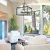 Smyth 6 Light Chandelier in Matte Black with Clear Glass Shades (2073-6 BLK-CLR)