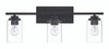 Clark 3 Light Vanity in Flat Black (20425FB3)