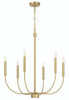 Traci 6 Light Chandelier in Satin Brass (59826-SB)