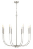 Traci 8 Light Chandelier in Brushed Polished Nickel (59828-BNK)