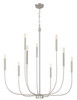 Traci 9 Light Chandelier in Brushed Polished Nickel (59829-BNK)