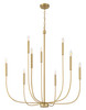 Traci 9 Light Chandelier in Satin Brass (59829-SB)