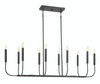 Traci 10 Light Island in Flat Black (59870-FB)
