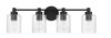 Lyndsey 4 Light Vanity in Flat Black (60204-FB)
