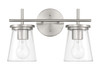 Connell 2 Light Vanity in Brushed Polished Nickel (60402-BNK)