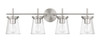 Connell 4 Light Vanity in Brushed Polished Nickel (60404-BNK)
