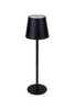Evans 1 Light LED Rechargeable Lamp in Flat Black (86290FB-TR)