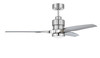 Sonnet WiFi 52" 3-Blade Ceiling Fan in Polished Nickel w/ Polished Nickel Polycarbonate Blades, WIFI control; w/ Light Kit (SONWF52PLN3-PLNP)