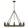 Stokes 10 Light Chandelier In Dark Rust (1053-10 DR)