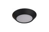 Slim Line 4" (5.9" Overall) 1 Light LED Flush in Flat Black (X9304-FB-LED)